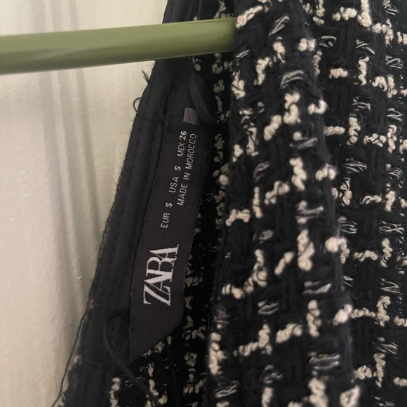 Zara Monochrome Tweed Dress - Picture 3 of 3